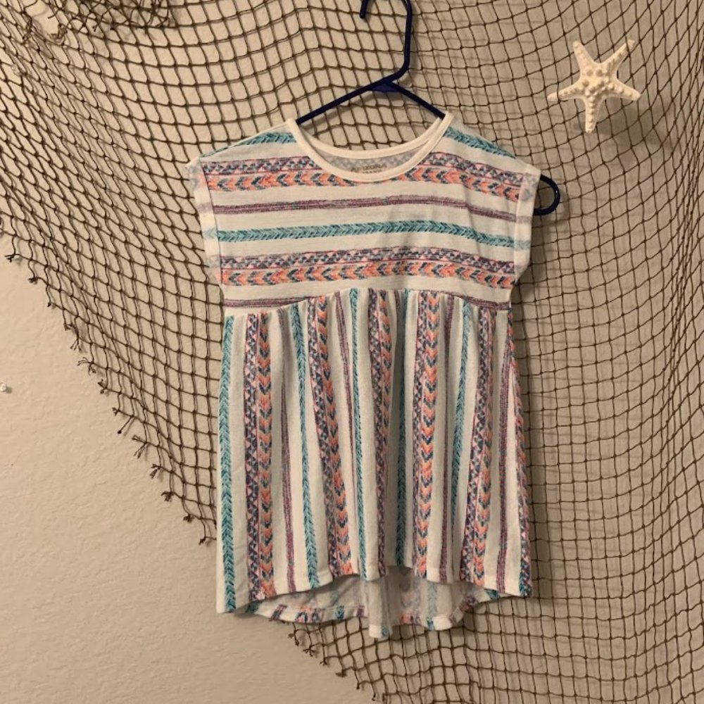 Flowy Arizona Jeans Short Sleeve Shirt Size 6x